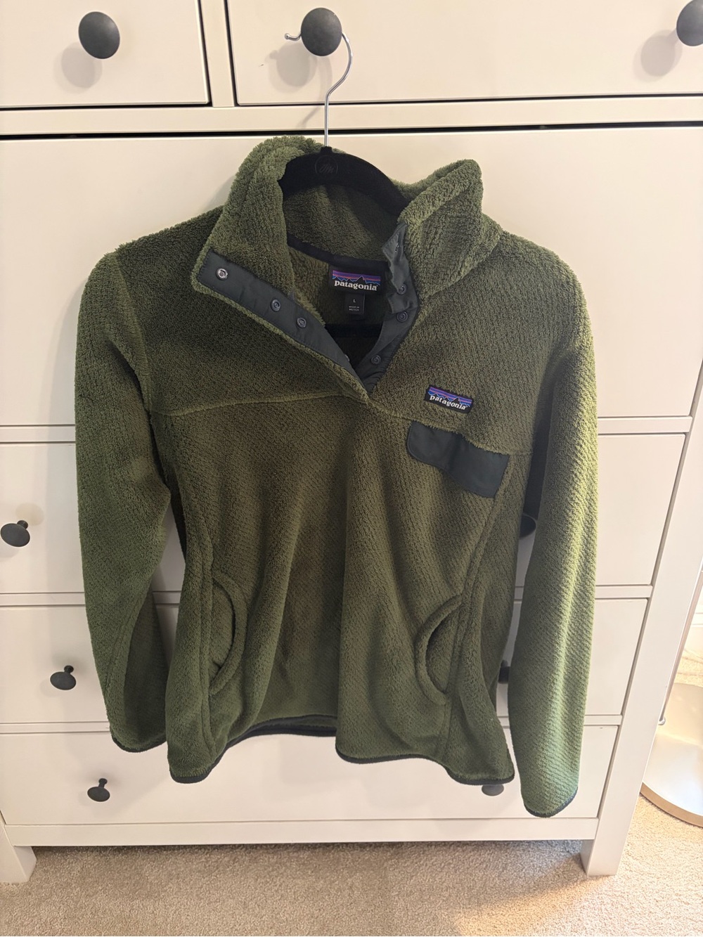 Women's green Patagonia Half-Snap Pullover
